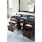 James Martin Vanities Brittany 60in Single Vanity, Burnished Mahogany w/ 3 CM Charcoal Soapstone Quartz Top 650-V60S-BNM-3CSP - alternate 3